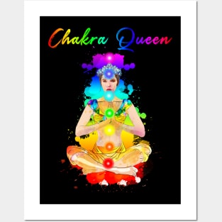 Chakra Queen Reiki Zen Meditation Spiritual Posters and Art